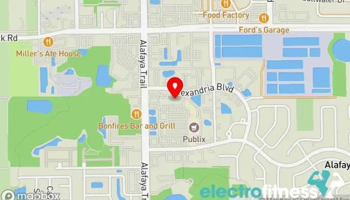 map of Planet Fitness Gym, Fitness center, Spa, Tanning salon in Oviedo