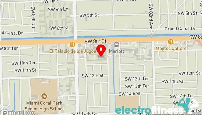 map of Planet Fitness Gym, Fitness center, Spa, Tanning salon in Miami