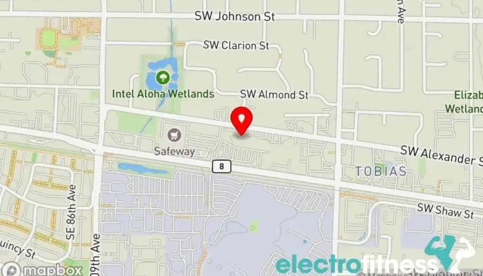 map of Planet Fitness Gym, Fitness center, Spa, Tanning salon in Aloha