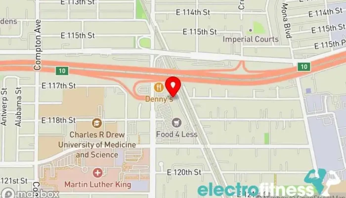 map of Planet Fitness Gym, Fitness center, Spa, Tanning salon in Los Angeles