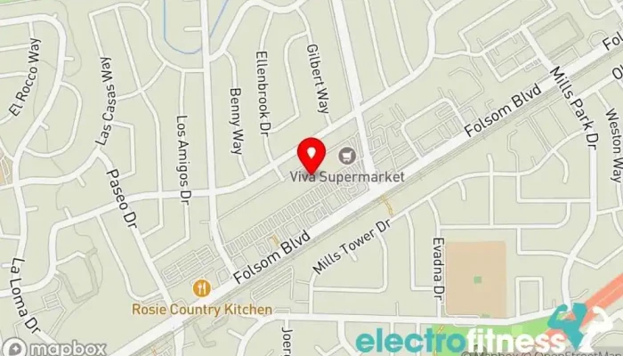 map of Planet Fitness Gym, Fitness center, Spa, Tanning salon in Rancho Cordova