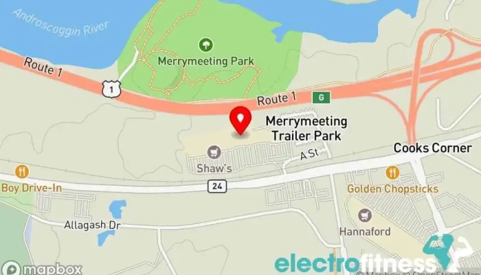 map of Planet Fitness Fitness center, Gym in Brunswick