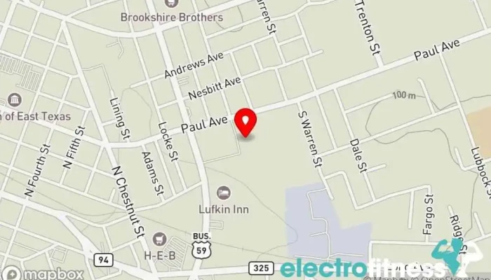 map of Planet Fitness Gym, Fitness center, Spa, Tanning salon in Lufkin