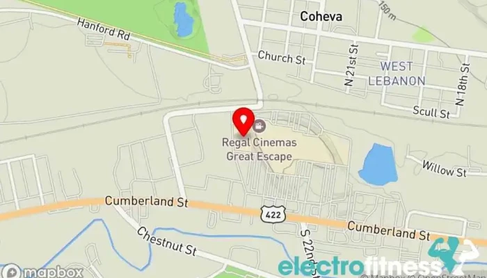 map of Planet Fitness Gym, Fitness center, Spa, Tanning salon in Lebanon