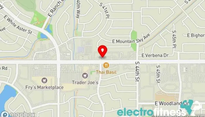 map of Pure Barre Physical fitness program, Fitness center, Gym in Phoenix
