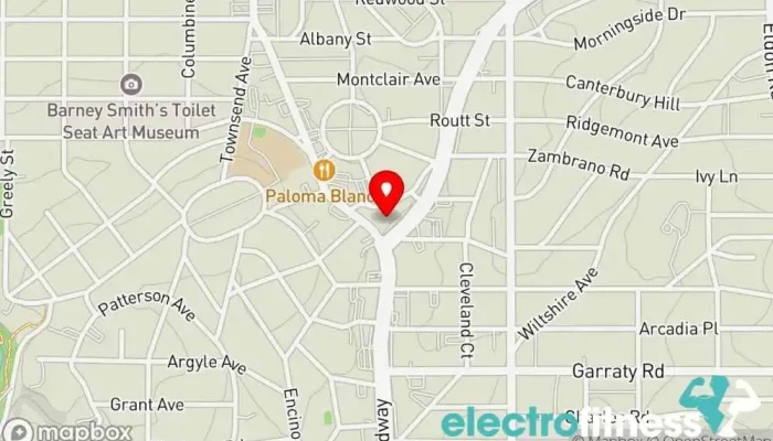 map of Pure Barre Physical fitness program, Fitness center, Gym in Alamo Heights