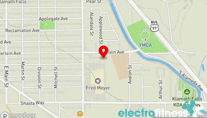 map of Recovery Zone Physical Therapy Physical therapy clinic in Klamath Falls