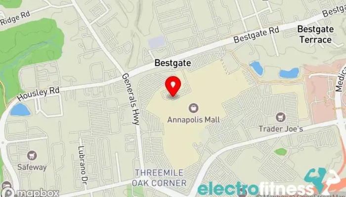 map of Retro Fitness Gym, Fitness center, Personal trainer, Training centre in Annapolis