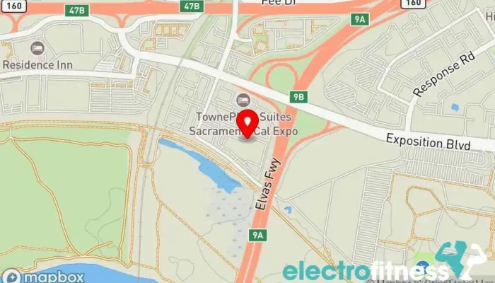 map of Rise Pole Fitness LLC - Sacramento Fitness center in Sacramento