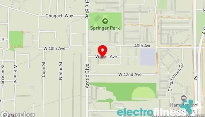 map of Rise Up Training Fitness center in Anchorage