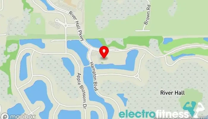map of River Hall Town Hall Amenity Center Gym in Alva