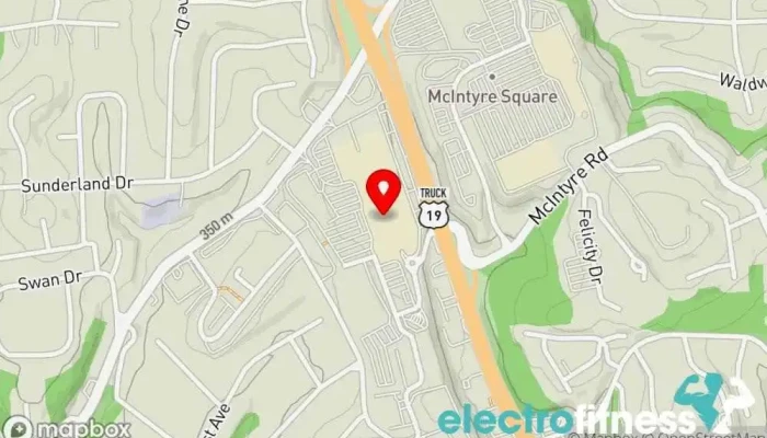 map of Row House Fitness North Hills Gym, Fitness center in Pittsburgh