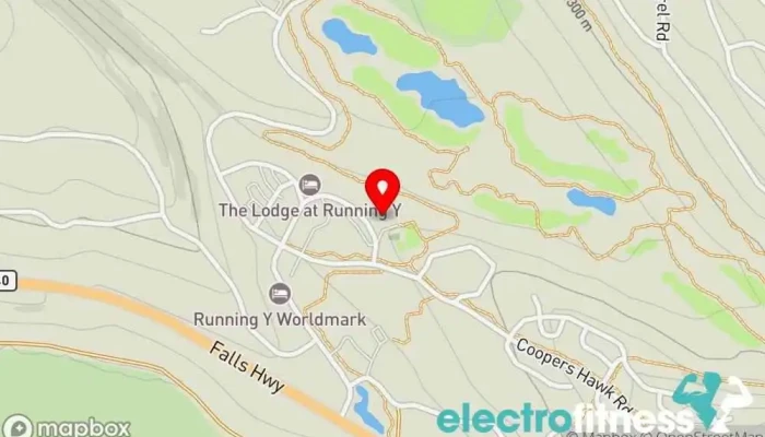 map of Running Y Sports and Fitness Center Gym in Klamath Falls