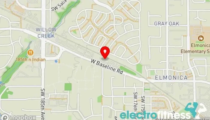 map of Saatchi Fitness Physical fitness program in Hillsboro