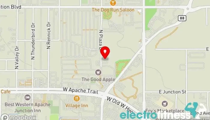 map of Saguaro Family Fitness Center: Drum Christie C Physical therapist in Apache Junction