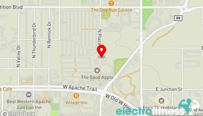 map of Saguaro Rehabilitation & Aquatic Therapy Physical therapy clinic, Fitness center in Apache Junction
