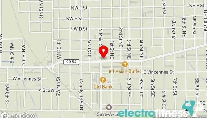 map of Savage Iron Fitness center in Linton