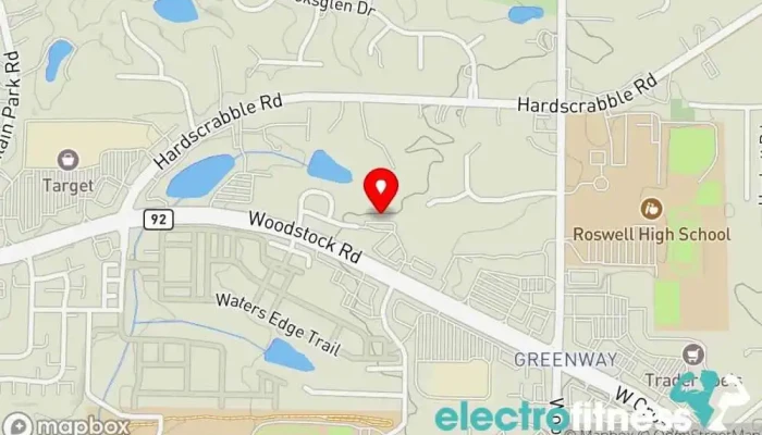 map of SFX Fitness Fitness center, Gym, Personal trainer in Roswell