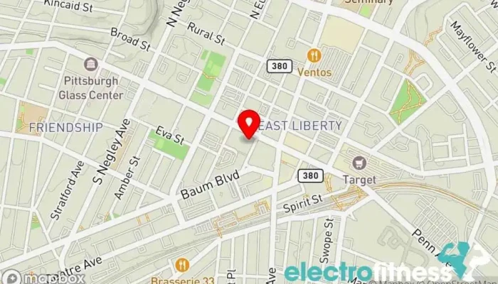 map of SHAPE Training Gym, Boxing club, Boxing gym, Fitness center, Personal trainer, Physical fitness program, Weight loss service, Women's personal trainer in Pittsburgh
