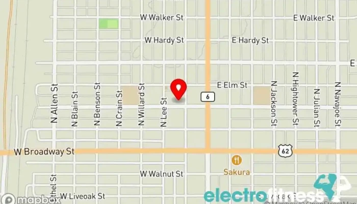 map of Shape Up Altus Fitness center, Cafe, Clothing store in Altus