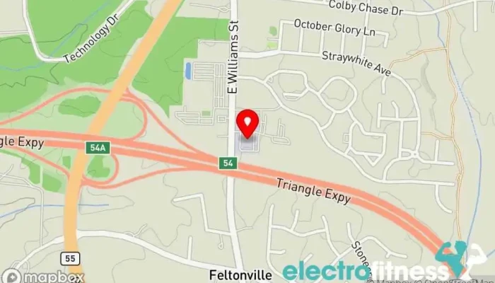 map of Showtime Elite Apex Gym, Gymnastics center in Apex