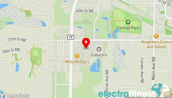 map of Snap Fitness Albertville Gym in Albertville