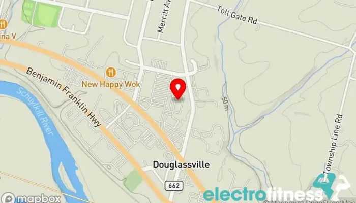 map of Snap Fitness Douglassville Gym in Douglassville