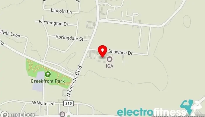 map of Snap Fitness Hodgenville Gym in Hodgenville