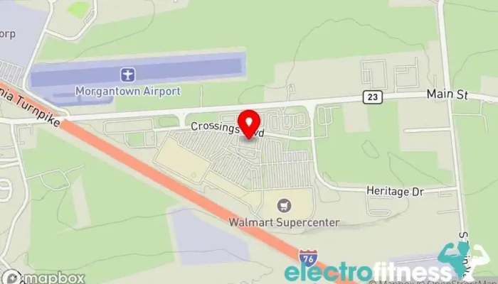 map of Snap Fitness Morgantown Gym in Elverson