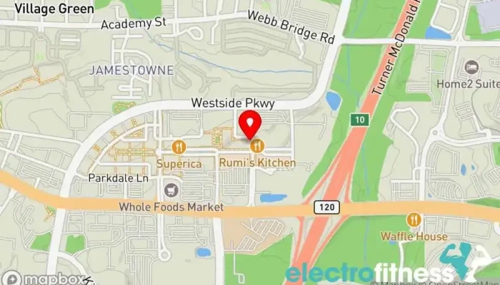 map of [solidcore] Avalon Pilates studio, Fitness center, Gym, Personal trainer, Physical fitness program in Alpharetta