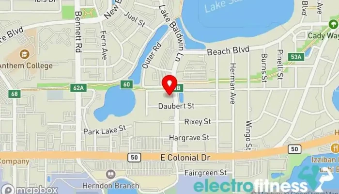 map of SPECTRUM PERFORMANCE & PHYSICAL THERAPY Gym, Nutritionist, Physical fitness program, Physical therapist, Sports complex in Orlando