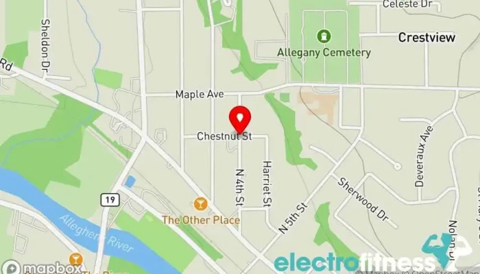 map of Step Up Dance Academy Dance school in Allegany
