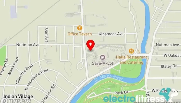 map of Strong Energies Fitness center in Fort Wayne