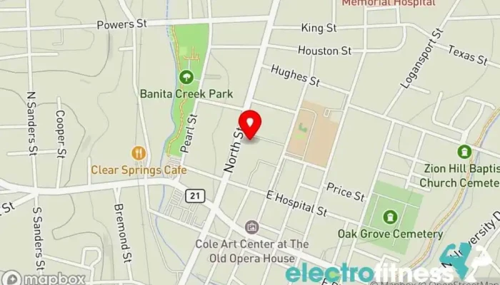 map of Strong Family Fitness and Corporate Wellness Personal trainer, Wellness program in Nacogdoches