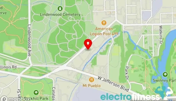 map of Sud'n Impact Gym Gym in Fort Wayne