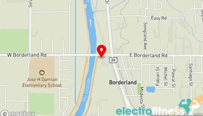 map of Sun City Athletic Club Gym, Athletic club in El Paso