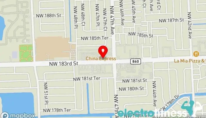 map of Supreme Fitness LLC. (SupremeFitFam) Personal trainer in Miami Gardens