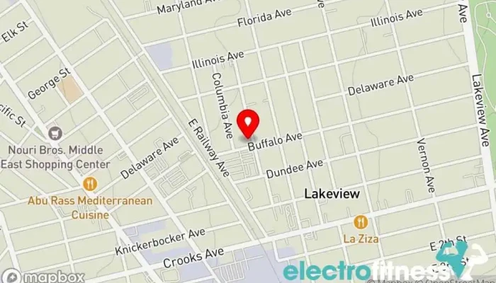 map of Sync Health and Fitness Personal trainer, Fitness center, Physical fitness program in Paterson