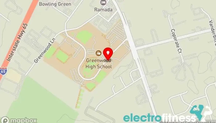 map of Synergy Center Gym in Bowling Green