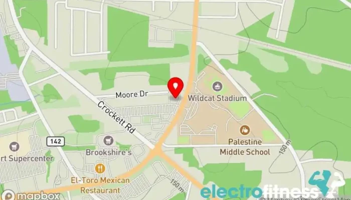 map of Taylor Fitness Fitness center in Palestine