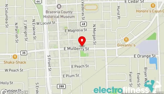 map of The Backyard Physical fitness program in Angleton
