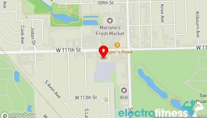 map of The Body Lab Fitness center in Alsip
