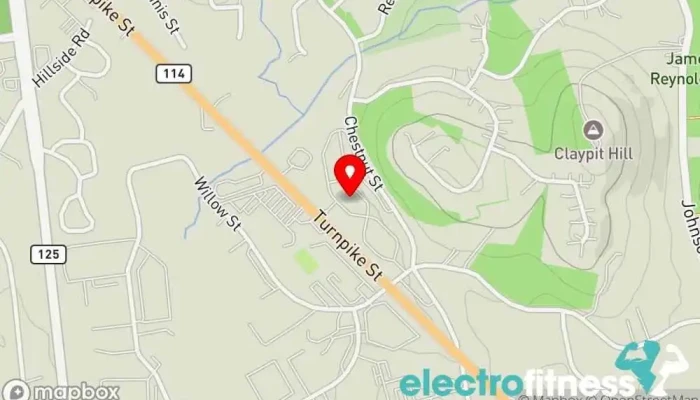 map of The Exercise Coach - North Andover Personal trainer in North Andover