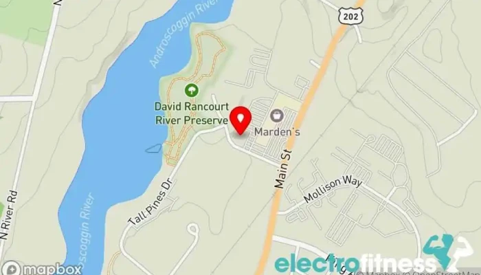 map of The Gym Gym, Fitness center in Lewiston