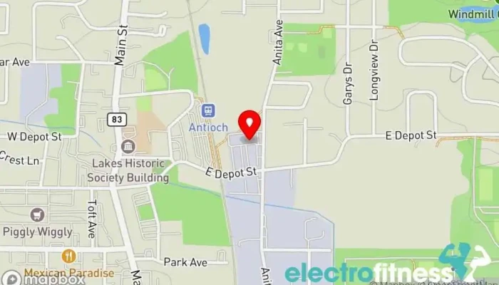 map of The Gymnastics Zone, Inc. Gymnastics center in Antioch