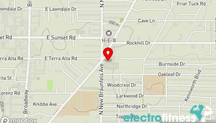 map of The Little Gym of Alamo Heights Gymnastics center, Children's amusement center, Children's club, Children's party service, Dance school, Gymnasium school, Gymnastics club, Summer camp organizer in San Antonio