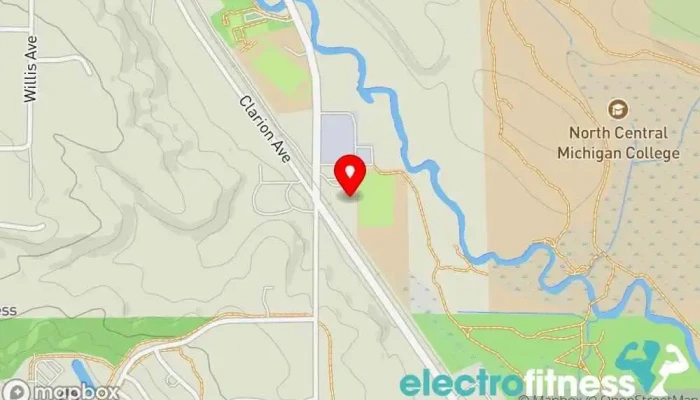 map of The Ludus Martial Arts and Fitness Center, LLC Boxing gym in Petoskey