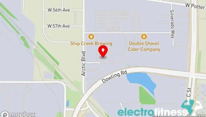 map of The Natural Studio LLC Personal trainer, Fitness center, Gym in Anchorage