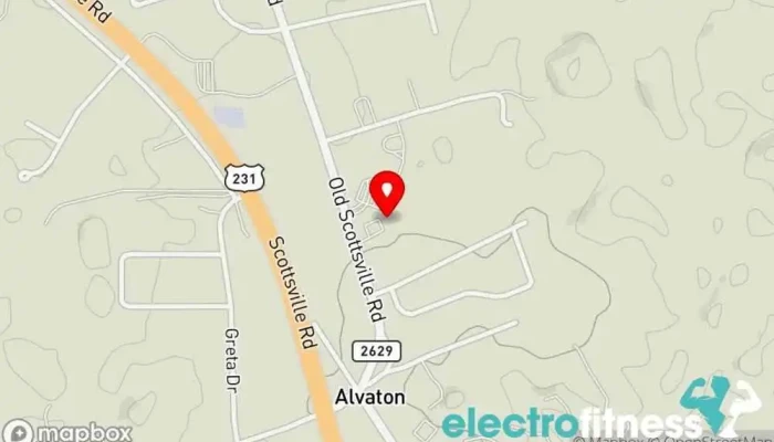 map of The Old Alvaton High School Gym Gym in Alvaton