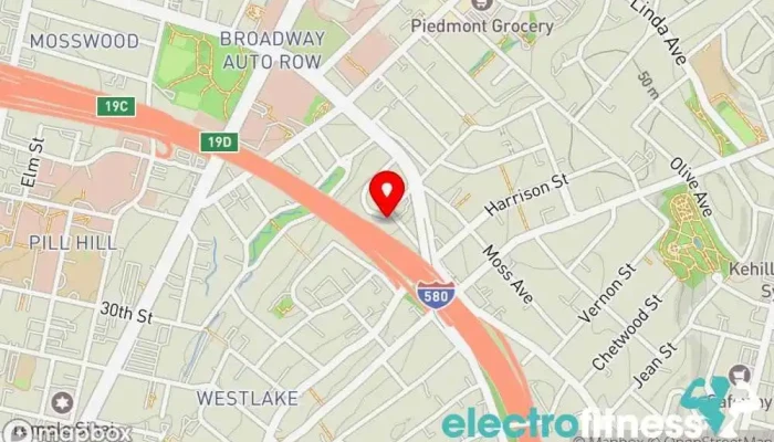 map of The Perfect Workout Personal trainer, Fitness center, Gym, Nutritionist, Physical fitness program in Oakland